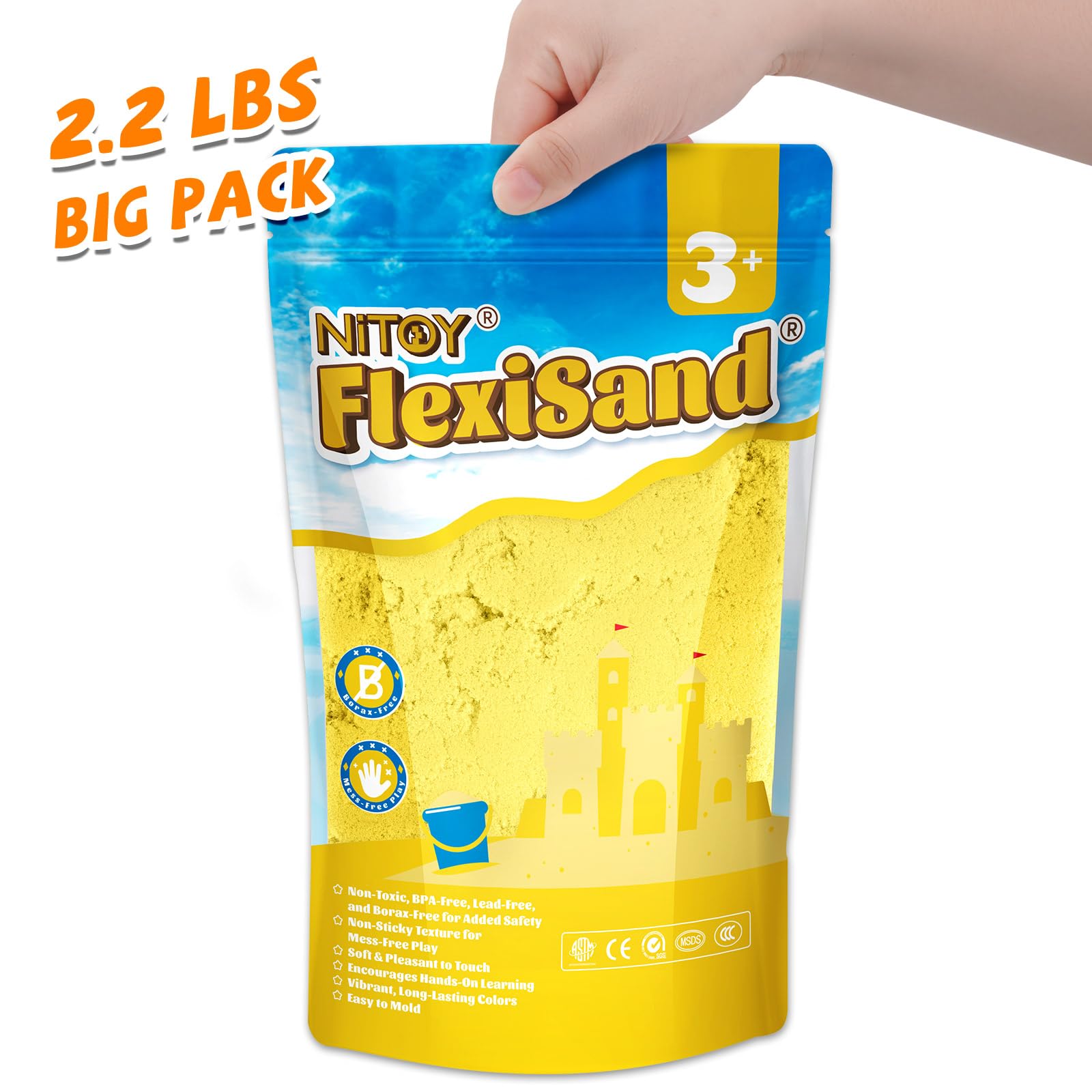 2.2 Lbs Flexisand (Yellow) - FlexiSand.Fun