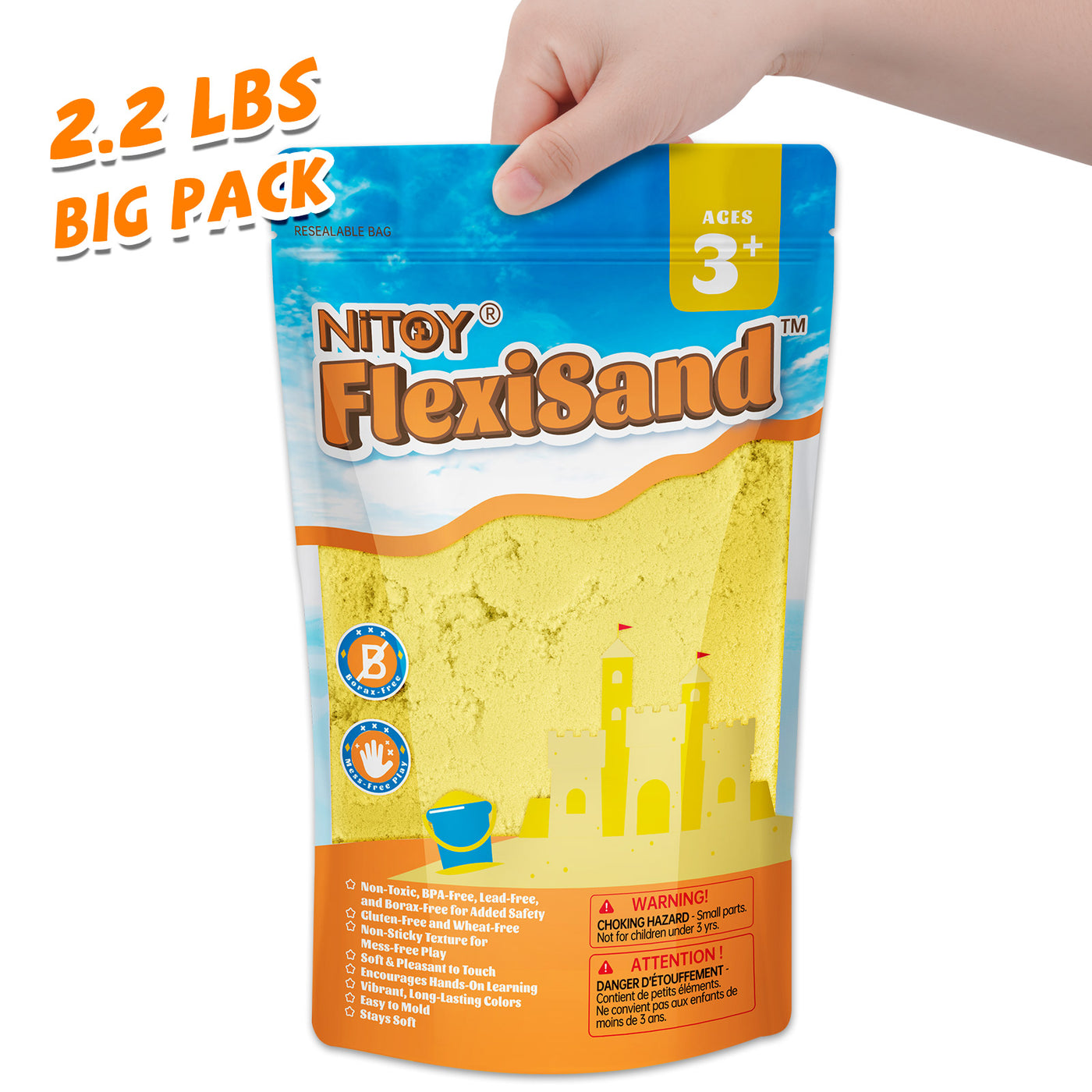 2.2 Lbs Flexisand (Yellow)