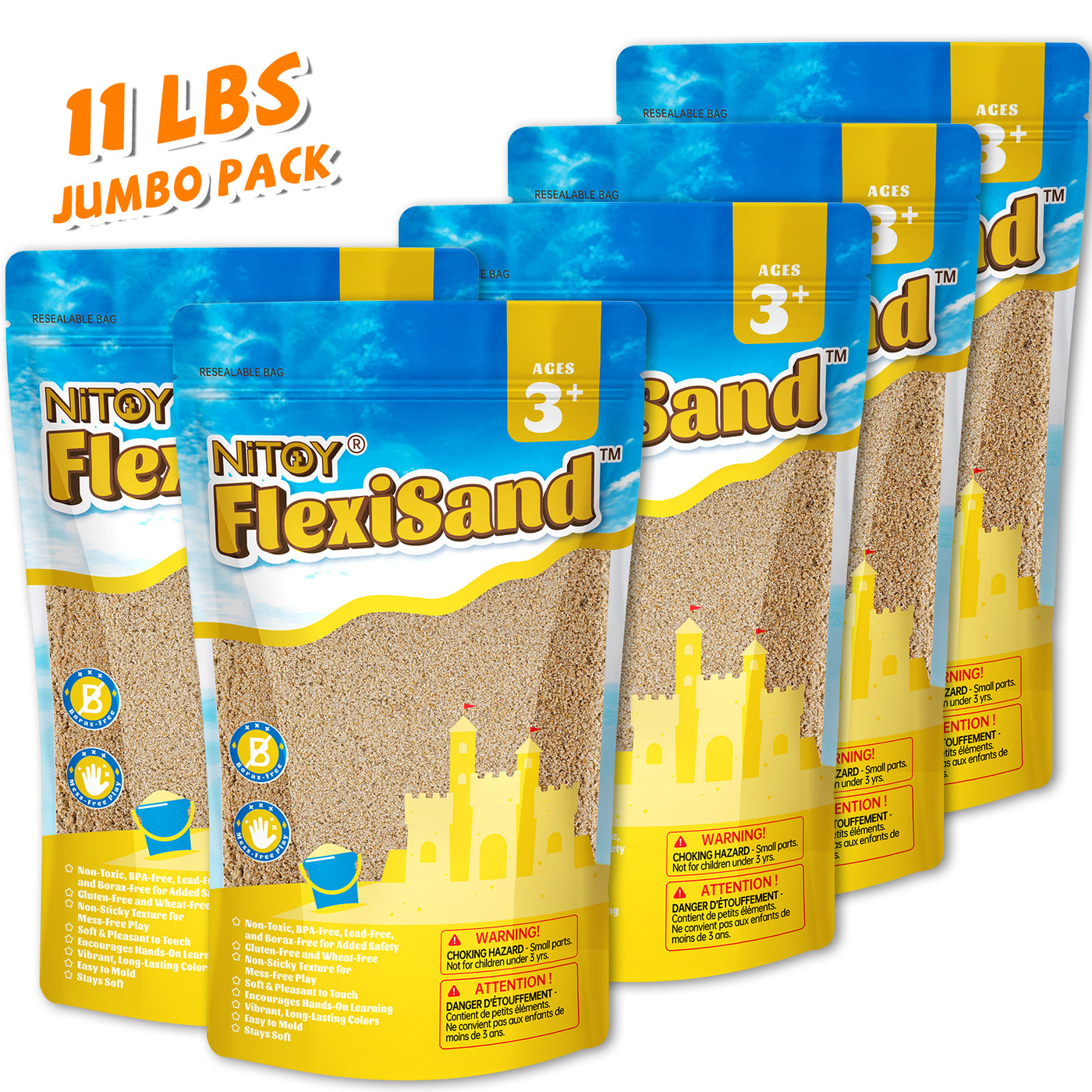 11 Lbs Flexisand (Dark Yellow) - FlexiSand.Fun