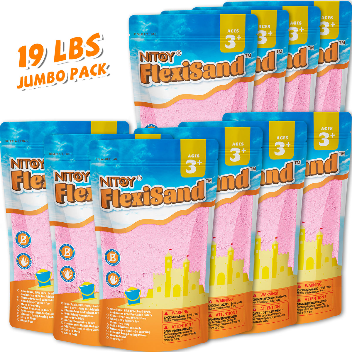 19 Lbs Flexisand (Pink)