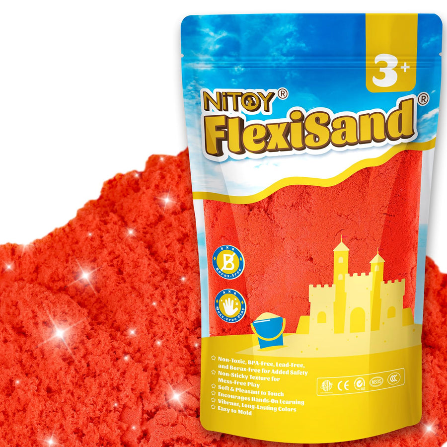 flexisandfun-non-toxic-kids-play-sand-creative-2.2lbs-big-pack-never-dries-out-red-color-non-sticky
